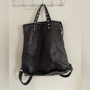 Leather studded bag / backpack